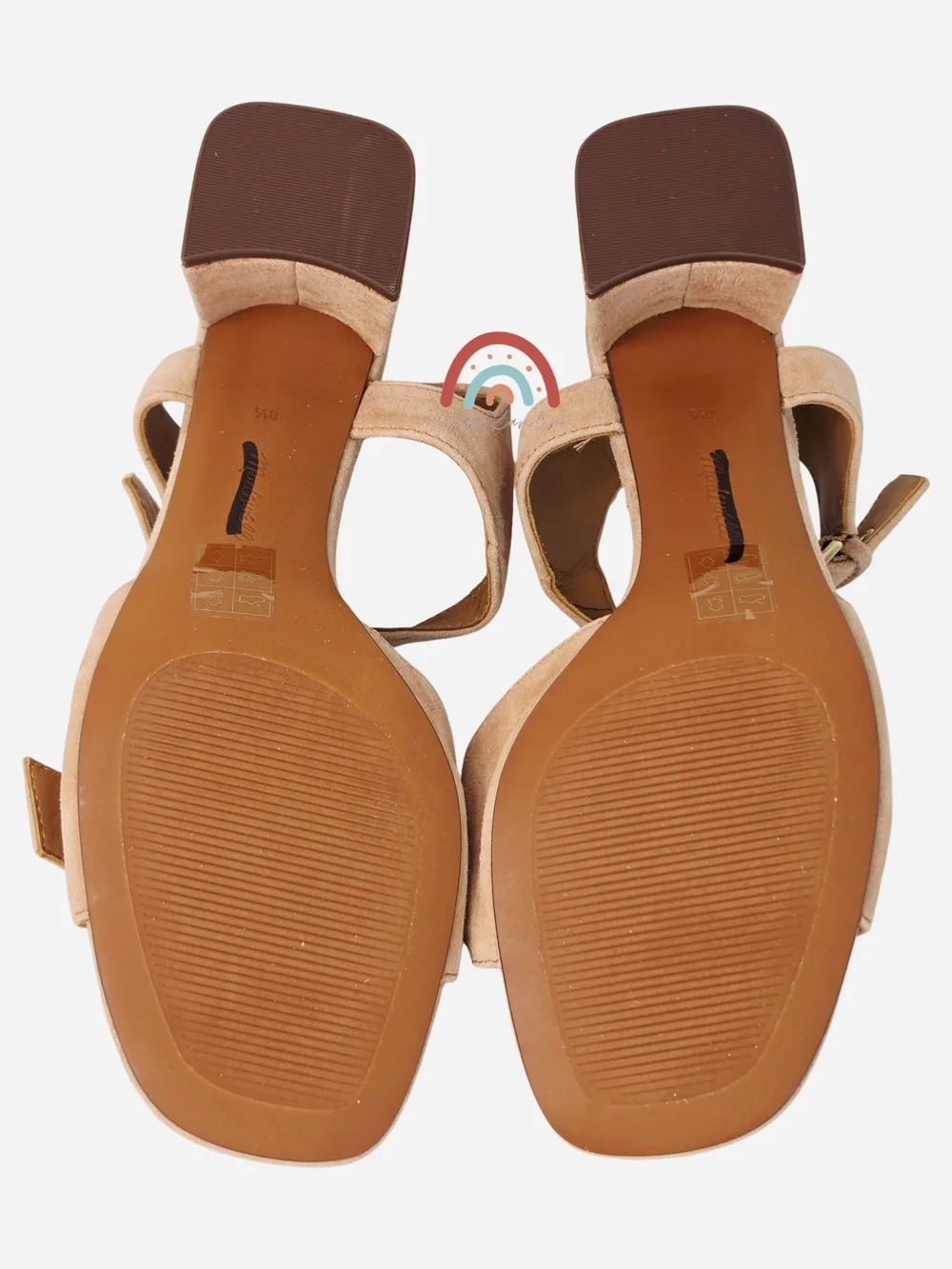 New! Madewell The Neeka Ankle-Strap Heeled Sandal in Suede Warm Umber 8.5